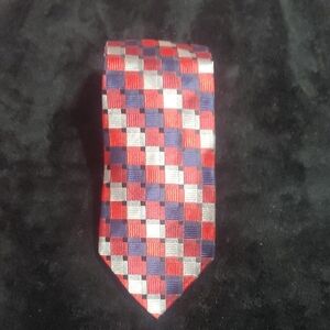 NWOT Red and Blue Checkered Tie